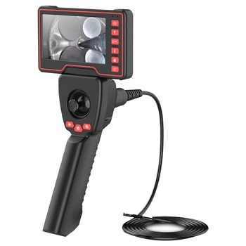 1 Darab 360° - Os Csuklós Ipari Endoszkóp Kamera Fekete ABS Rugalmas Autó Autó Ellenőrzési Kormányzás Füles