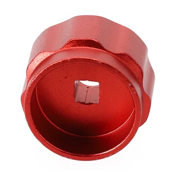 1db Kerek Kerék Kezelni Csaptelep Kezeli Sokrétű Szelvények Gomb Alumínium Ötvözet Piros 6.6mmx6.6mm Tér Telepítés Port Kiegészítők