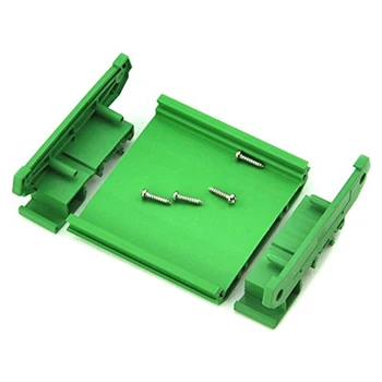 DIN Sínre Szerelhető Zöld Tartós PVC Adapter Fórumon Konzol Gyakorlati Fuvarozó Jogosult PCB Modul Ház