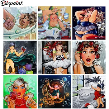 Dispaint Teljes Négyzet/Kör Gyakorlat 5D DIY Gyémánt Festmény 