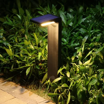 Napelemes Kerti Lámpák Kültéri Vízálló LED Dekoráció Út Táj Cölöp Napelemes Kerti Világítás kerti Sétány 2200mAh