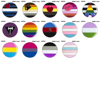 Szivárvány Pin LMBT Jelvény Büszkeség Kitűző Meleg Büszkeség Biszexuális Szivárvány Jelvény Csapok Bross