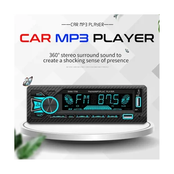 1Din autórádió Srereo Bluetooth MP3 Lejátszó FM Vevő Távirányítóval AUX/USB/TF Kártya Dash Készlet