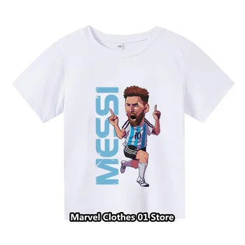 2024 Új Labdarúgó-focista Mozgalom Argentína Labdarúgó Csapat Lioneler pedig Messi Cím Grafikus Laza pólók