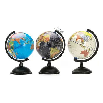 20cm Fehér Világ Térkép Világ a Forgatható Állvány Földrajz Oktató Játék Fokozza a Tudás a Föld Földrajz angol Forró