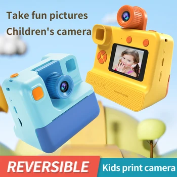 A gyerekek Instant Fényképezőgép a Nyomtatás a Fényképezőgép Gyerekeknek Kamera, 1080P HD Digitális Fényképezőgép, fotópapír Gyermek, Játék Kamera, Karácsonyra Ajándék,