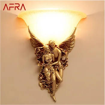 AFRA Angyal Fali Lámpák LED Arany Kreatív Design Gyanta Gyertyatartó 3 színek, Fények Haza Nappali, Hálószoba