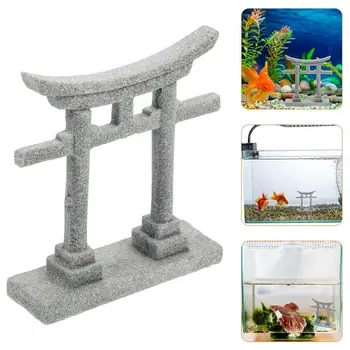 Akvárium Torii Táj Dísz-Kert, Dekoráció Kapu Homokkő Micro Dekoráció, Kézműves Szimulációs Modell Szobor, Mini Figura
