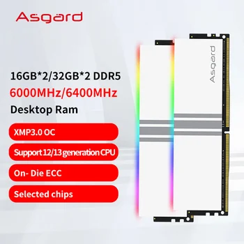 Asgard Valkűr DDR5 RGB RAM Memória DDR5 RAM PC 16GB 32GB 64GB 6000MHz 6400MHz Fehér Tuning Teljesítmény Asztal Új