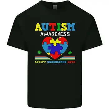 Autizmus Tudatosság Autista Szerelem Elfogadni ASD Gyerekek T-Shirt, Gyermek