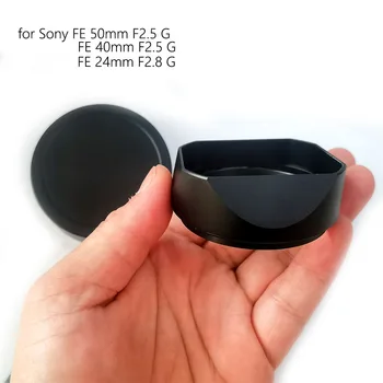 Bajonett Tér Fém napellenző Sony FE 50mm F2.5 G FE 40mm F2.5 G FE 24mm F2.8 G Lencse Árnyékban Sapka