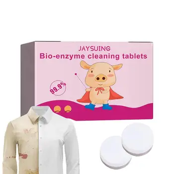 Bio-enzim Tisztító Tabletta 10db Erős folteltávolító Tisztább Többcélú Mosószer-Por, tisztítószerek