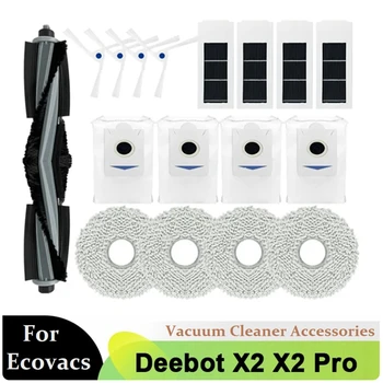Csere Alkatrészek Ecovacs Debot X2 / X2 Pro / X2 Omni Robot Porszívó Fő Oldalsó Kefe Szűrő Felmosó Ruha, Porzsák