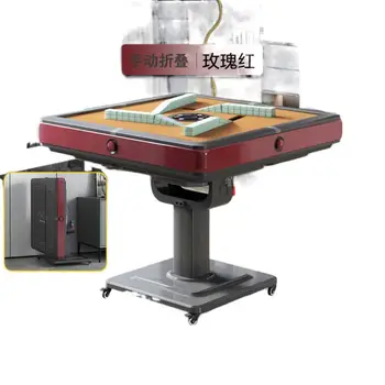 High-end Rotor Hullámvasút Mahjong Táblázat Elektromos Konzol Kender Kettős hasznosítású Automatikus Mahjong Táblázat