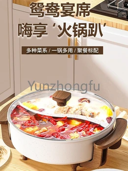 Hszincsiang-Bao Posta, Távközlés Tűz Forró Edényt Háztartási Multi-Funkcionális Integrált Elektromos Sütés Ételek Wokban Elektromos