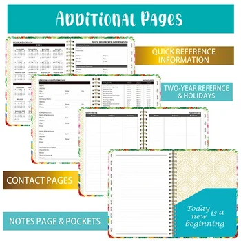 Iskolai Felszerelés Notebook Journal 2024 Szokás Tervező Írószer Angol Office Notebook Heti Menetrend Cél Menetrend
