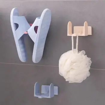 Kreatív Cipő Rack Háztartási Fürdőszobai Falra Szerelhető Cipő Tárolására Rack Polc Öntapadó Papucs Jogosultja Fogas Szervező
