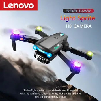 Lenovo S98 Mini Távirányító Drón 4K Kamera HDR Négy-Tengely Akadály Elkerülése Okos Levitáció LED, Lélegzést utánzó Fény Repülőgép