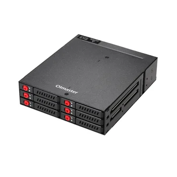 OImaster 6-Bay-2,5 Hüvelykes SATA SSD HDD Burkolat Mobil Rack/Burkolat Merevlemez Burkolat Rack Adatok Tárolási 5.25 Drive Bay