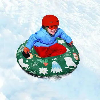 PVC Megvastagodott Ski Kör Felfújható Karácsonyi Síelés Szán a Hó, Szánkó Fokozott Terhelés Tartós Gyermekek Téli Szánkó Cső 눈썰매