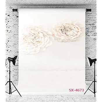 SHENGYONGBAO Valentin Esküvői Ruha Táj, Háttérben a Gyönyörű Virág Fal Háttér Fotózás Kellék XH-16
