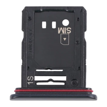 SIM-Kártya Tálca + Micro SD Kártya Tálcát a Sony Xperia 10 III. (Fekete)
