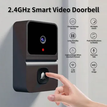 Z30 Vezeték Nélküli Csengő Kamera Harangszó Smart Home Security Videó Kaputelefon Éjjellátó WiFi Smart Ajtó Csengő Hang