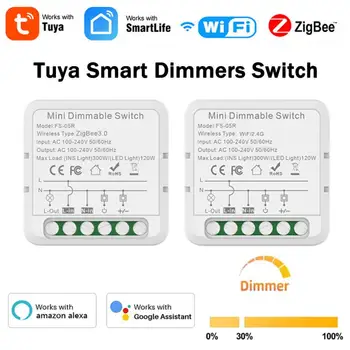 ZigBee / WiFi Smart Dimmer Kapcsoló Modul Támogatja a kétirányú Vezérlés LED-es Világítás Szabályozható Kapcsoló Működik Tuya Alexa, a Google Haza