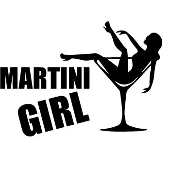 Érdekes Martini Lány Autó Matrica Tartozékok Matrica Autó Ablak Fedél Karcolások Vízálló PVC 18 cm X 12 cm